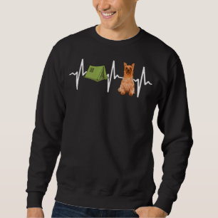 Moletom Cachorro de Tent Camping Silky Terrier Heartbeat