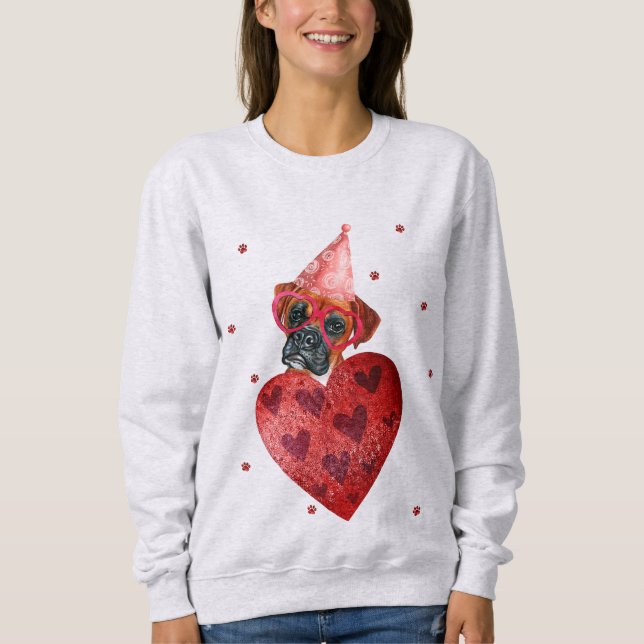 Moletom Cachorro do Presente do dia de os namorados (Frente)