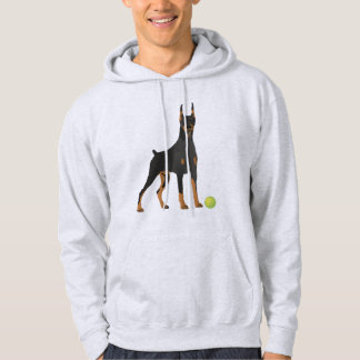 Moletom Cachorro Doberman com Bola Verde