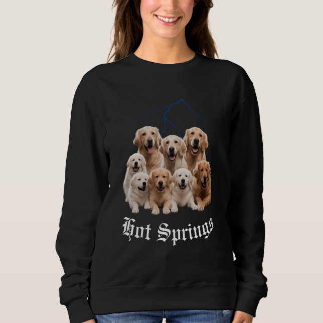 Moletom Cachorro Engraçado Golden Retriever Contrabando Fo (Frente)