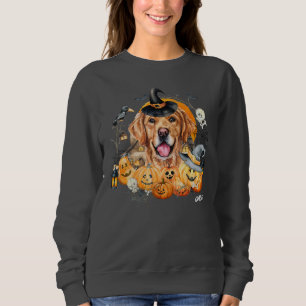 Moletom Cachorro Engraçado Golden Retriever Halloween Pers