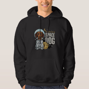 Moletom Cachorro Espacial Astronauta Dachshund Vetor