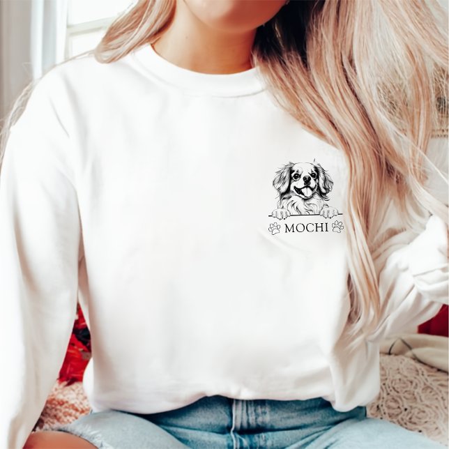 Moletom Cachorro Espanhol Tibetano - Desenho Personalizado (Criador carregado)