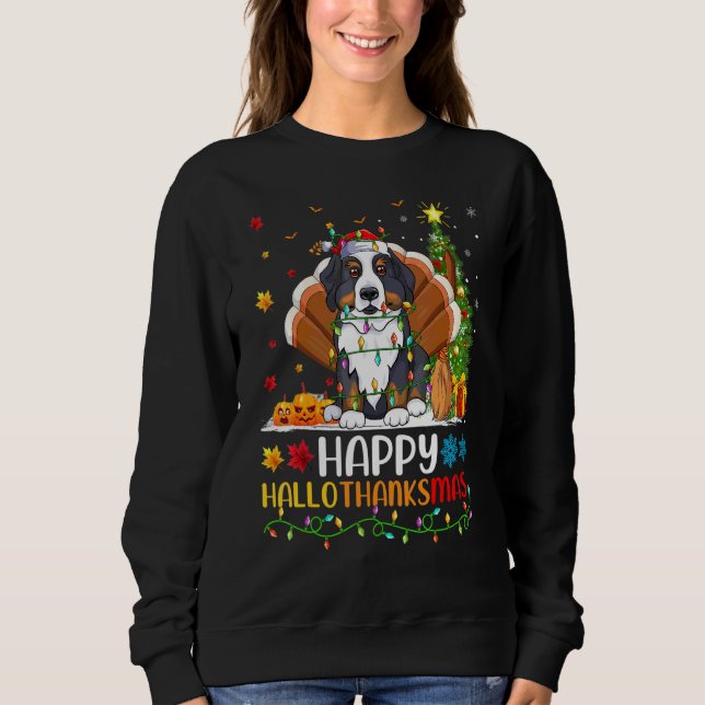 Moletom Cachorro   Feliz Bernese Mountain Dog Oláobrigadob (Frente)