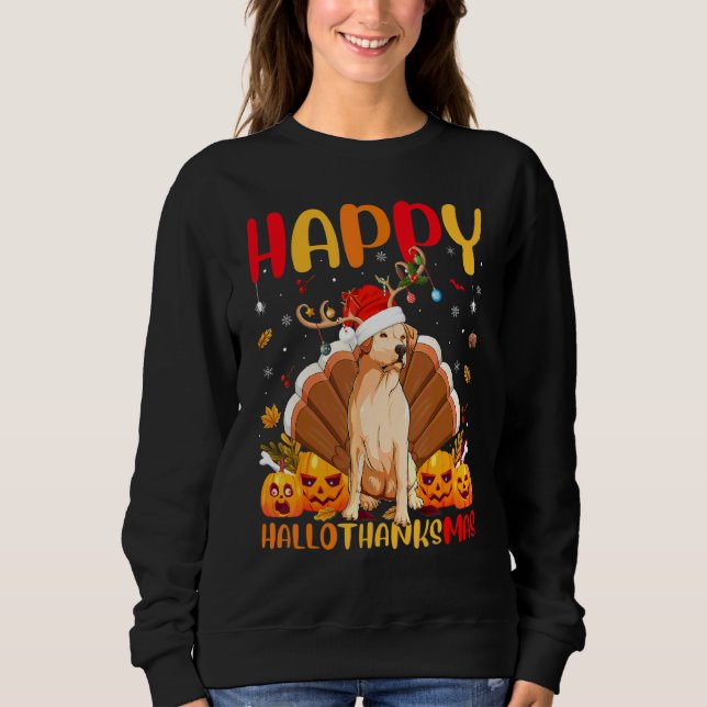 Moletom Cachorro  Feliz Retriever Golden Cachorro Hellotha (Frente)