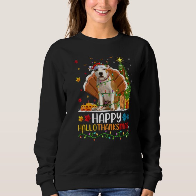 Moletom Cachorro Feliz Staffordshire Bull Terrier Hellotha (Frente)