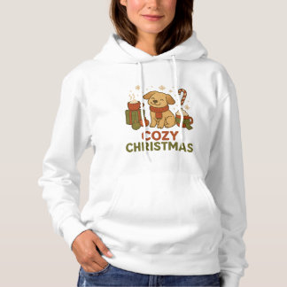 Moletom Cachorro Fofo de Natal com Roupa de Natal Aconcheg