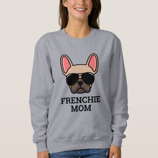Moletom Cachorro Francês Cachorro Francês Fawn Luz Mãe (Frente)