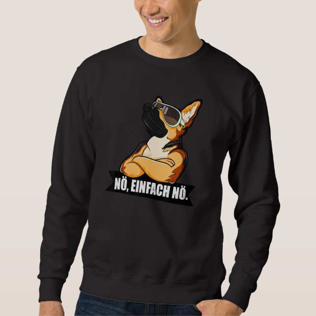 Moletom Cachorro german shepherd Nope Nö Simply Nö Cães (Frente)