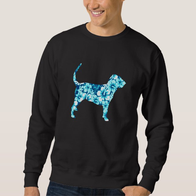 Moletom Cachorro havaiano aloha Bloodhound 1 (Frente)