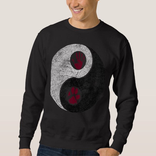 Moletom Cachorro Humano Yin Yang (Frente)