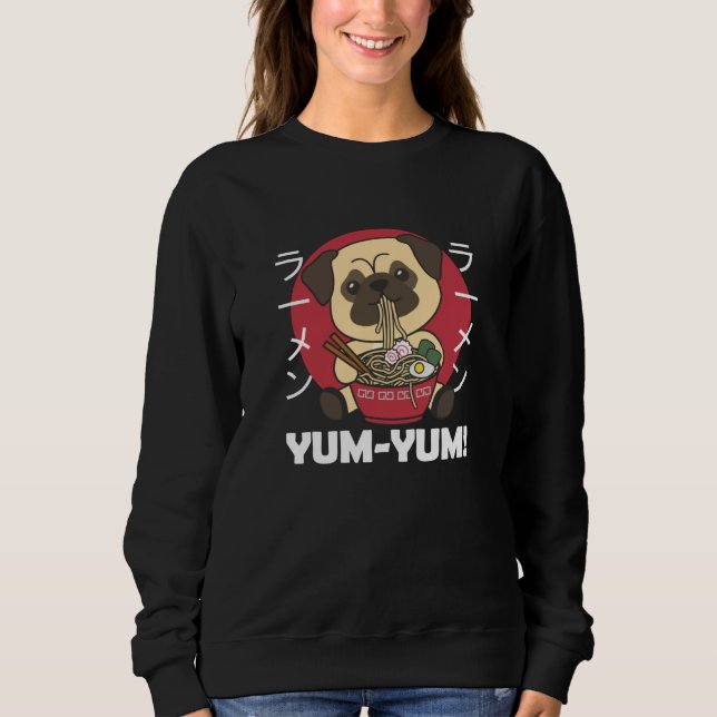 Moletom Cachorro japonês Ramen Kawaii Noodles Cães (Frente)