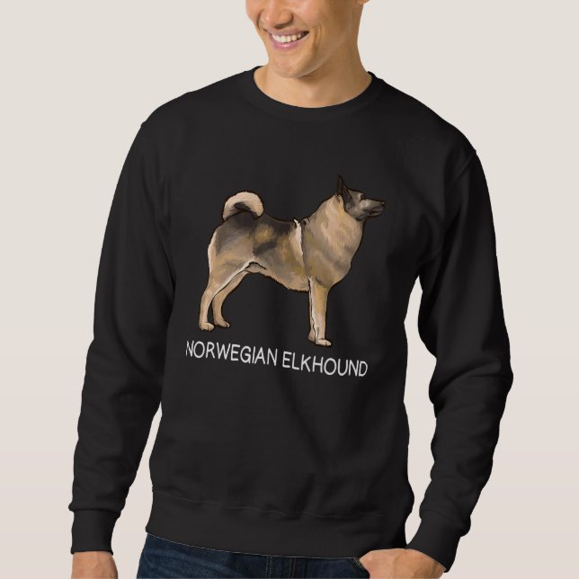 Moletom Cachorro Louco Norwegian Elkhound (Frente)