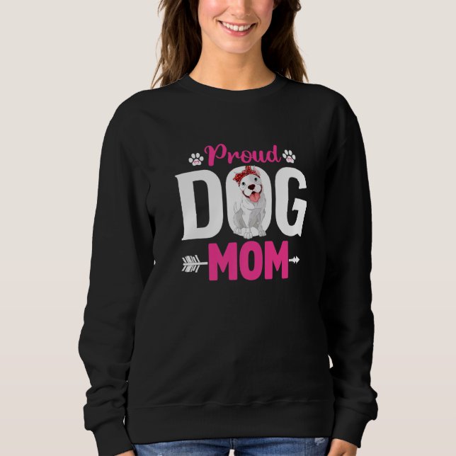Moletom Cachorro Lúpulo Orgulhoso Dia de as mães Mãe (Frente)
