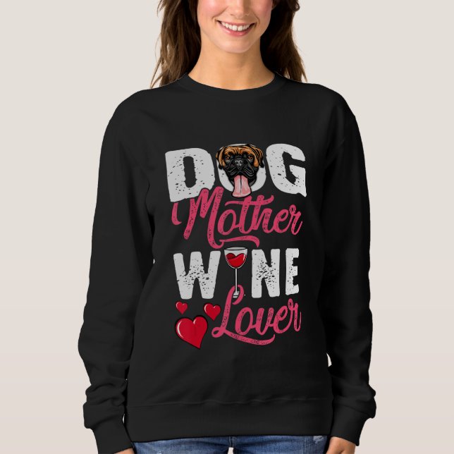 Moletom Cachorro-Mãe Vinho (Frente)