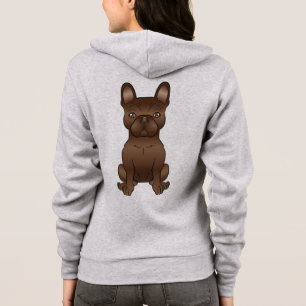 Moletom Cachorro Marrom francês / Cachorro francês de cart