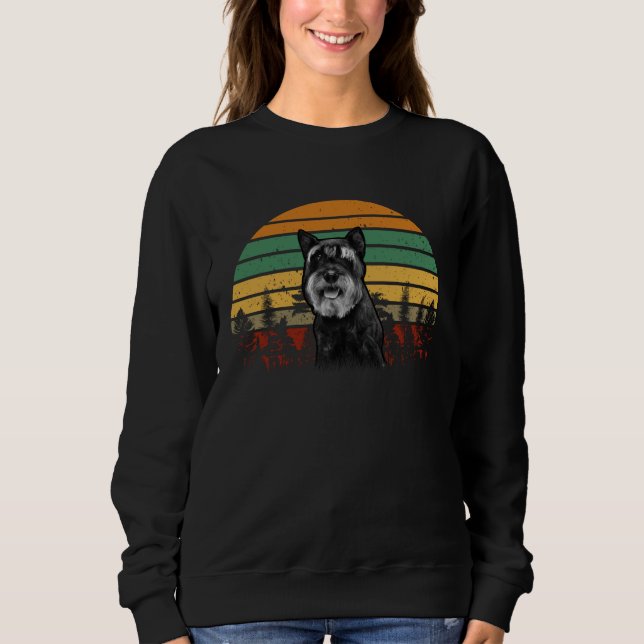 Moletom Cachorro Mini Schnauzer Mulheres Schnauzer Miniatu (Frente)