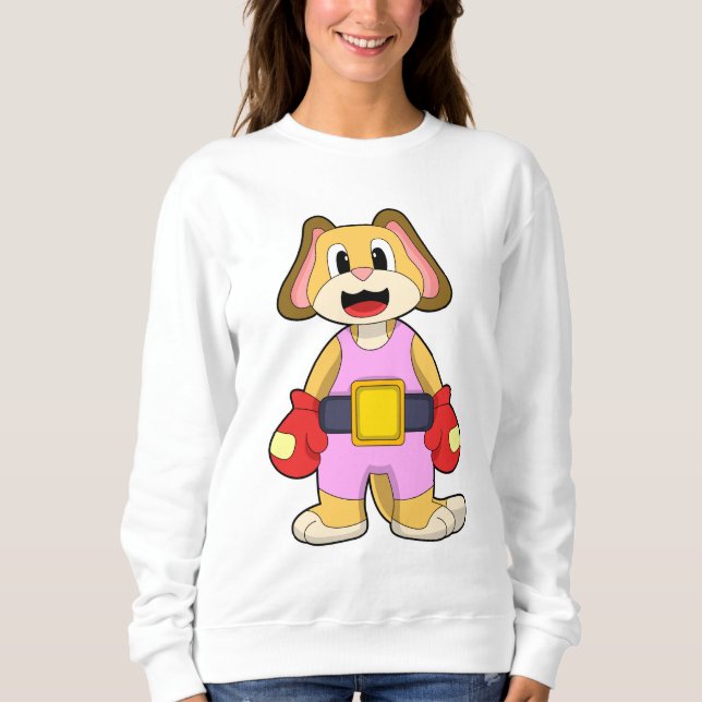 Moletom Cachorro na caixa com luvas in a box (Frente)