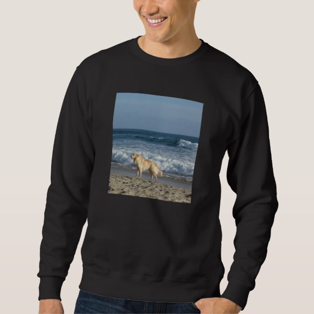 Moletom Cachorro Na Praia (Frente)