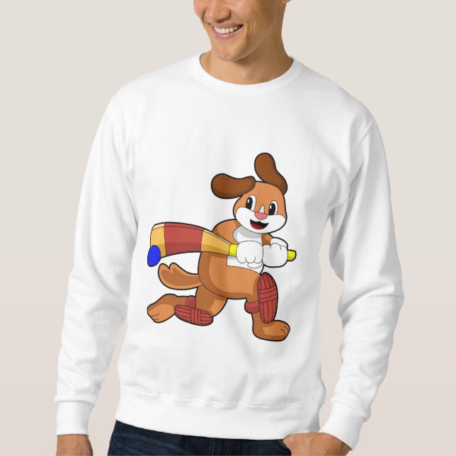 Moletom Cachorro no Cricket com morcego de Cricket (Frente)