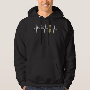 Moletom Cachorro Oterhound Heartbeat Motocicleta