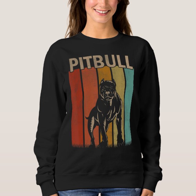 Moletom Cachorro Pitbull Angustiado   Homens Mulheres Cria (Frente)