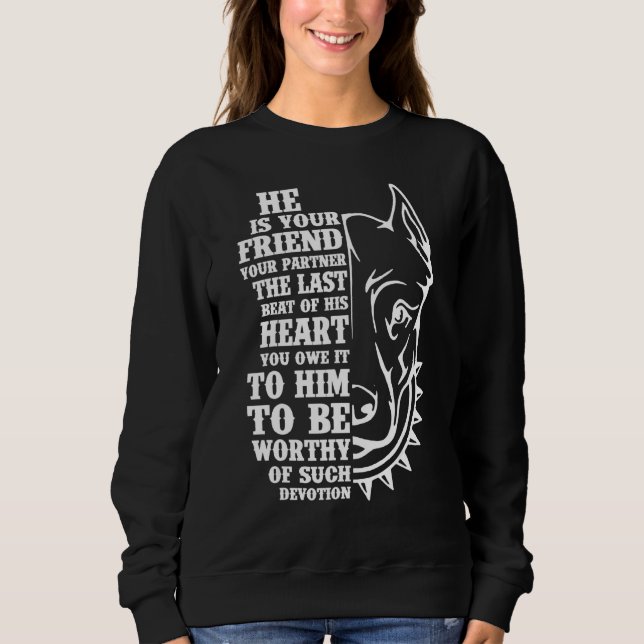 Moletom Cachorro Pitbull Inspirador Devoção   Cães (Frente)