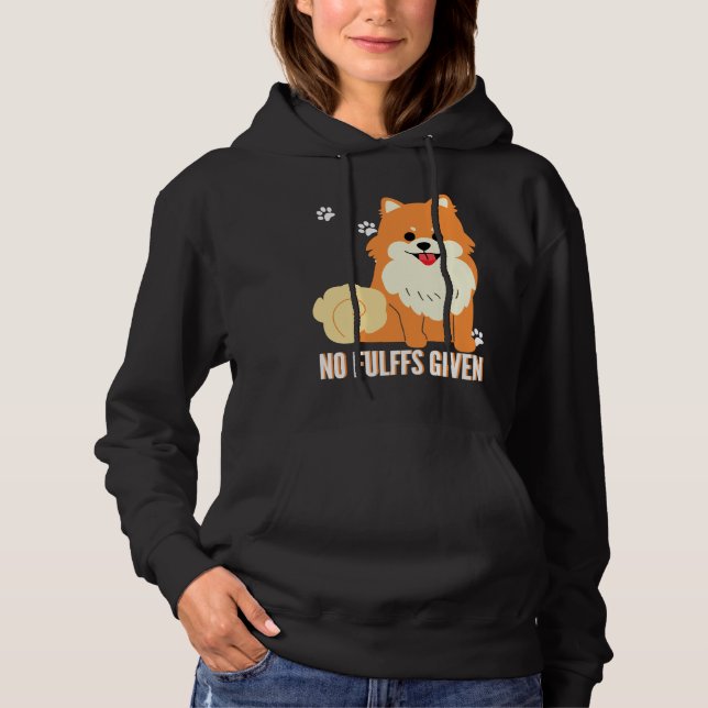 Moletom Cachorro Pomerano Engraçado Sem Flutuações (Frente)