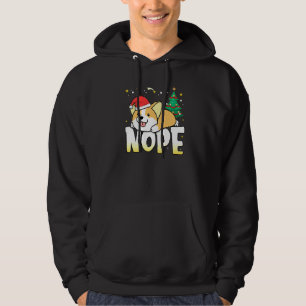 Moletom Cachorro Preguiçoso Nopas De Corgi De Natal