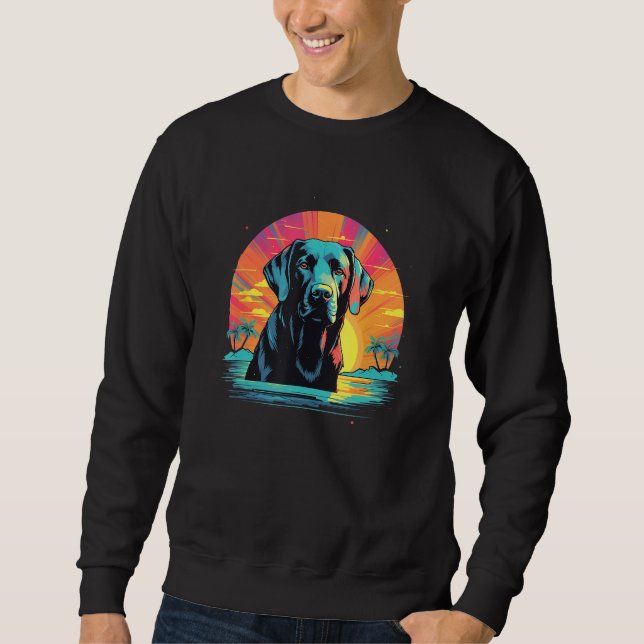 Moletom Cachorro Preto Labrador Retriever Filhote Fofo (Frente)