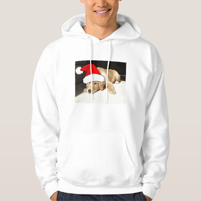 Moletom Cachorro Retriever Dourado de Natal (Frente)