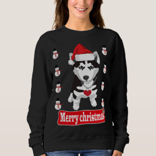 Moletom Cachorro Rouco bonito Vestindo Papai Noel Feliz Na