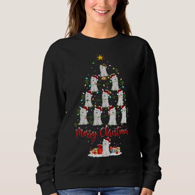 Moletom Cachorro Samoyed Lover Xmas Correspondendo Papais  (Frente)