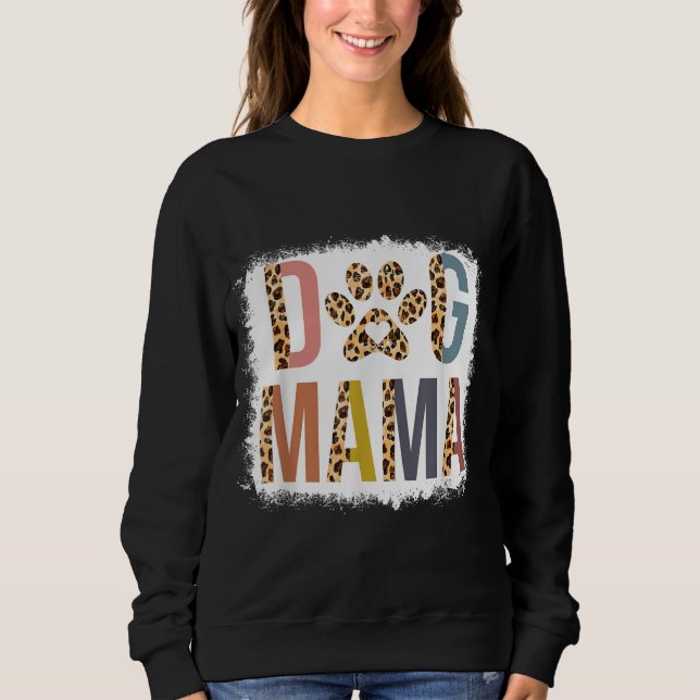Moletom Cachorro Sangrado Mama Leopardo e mãe mãe mães (Frente)