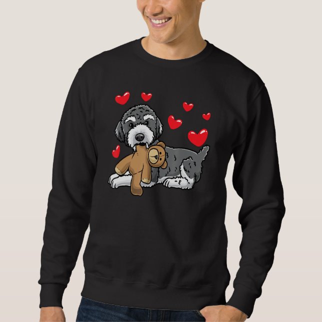 Moletom Cachorro Schnoodle Com Animal Empalhado (Frente)