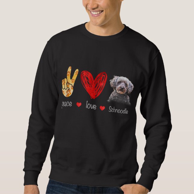Moletom Cachorro Schnoodle do Peace Love - Gif (Frente)