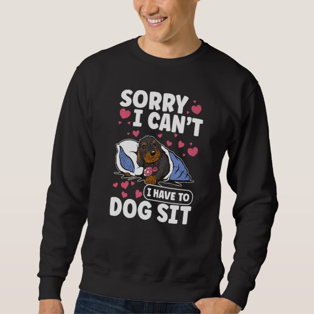 Moletom Cachorro Sentado Caminhante Pet Sitter (Frente)