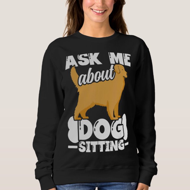 Moletom Cachorro Sentado Caminhante Pet Sitter (Frente)