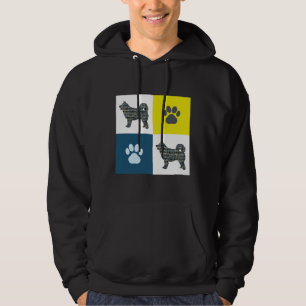 Moletom Cachorro Siberiano Cachorro &amp Repetindo Pata Az