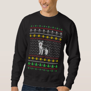 Moletom Cachorro Siberiano Cachorro de Natal Justo Cachorr