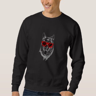 Moletom Cachorro-Sol legal German shepherd Cachorro A