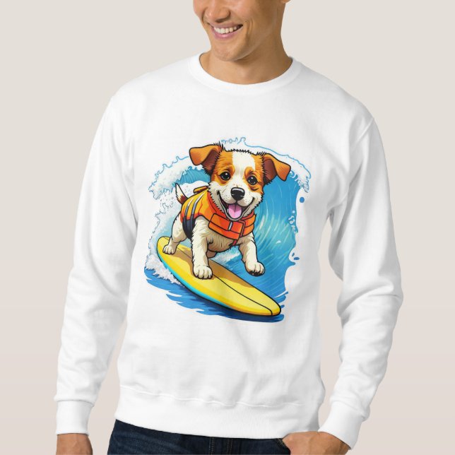 Moletom Cachorro Surfista (Frente)