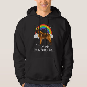 Moletom Cachorro Tervuren Belga Arco-íris Confie Em Mim So