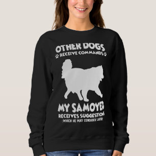 Moletom Cachorro Treinando Motivo Samoyed Dog Proprietário