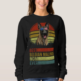 Moletom Cachorro Vintage Melhor Malinois Belga Mãe Nunca M