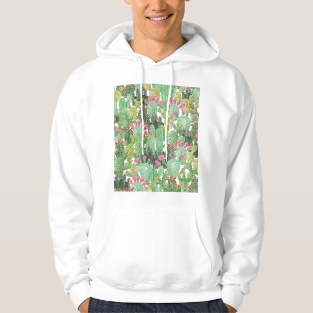 Moletom Cacto Pintado à Mão: Verde Deserto (Frente)
