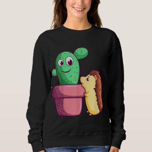 Moletom Cactus Hedgehog Love Gardener Cactos Garden Succul