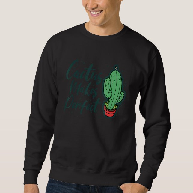 Moletom Cactus Torna Perfeito Jardinagem De Plantas Cutas  (Frente)