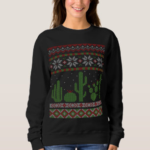 Moletom Cactus Ugly Christmas Sweater Sudoeste Cactos Succ