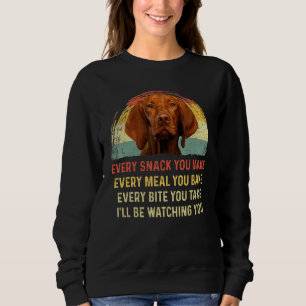 Moletom Cada Snack Você Faz Vizsla Cachorro Mãe Pai Cachor